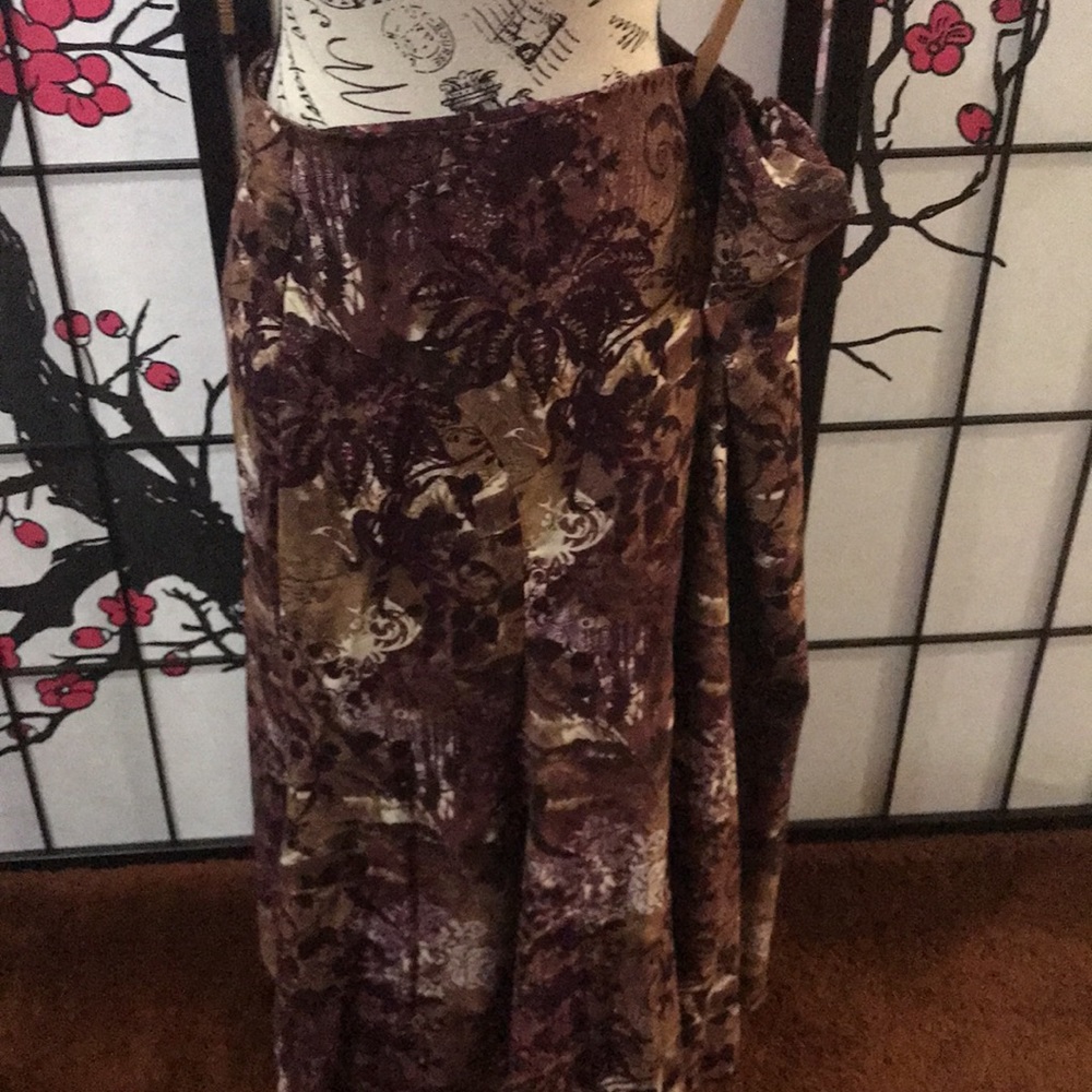 Christopher Banks brown and purple skirt size 16